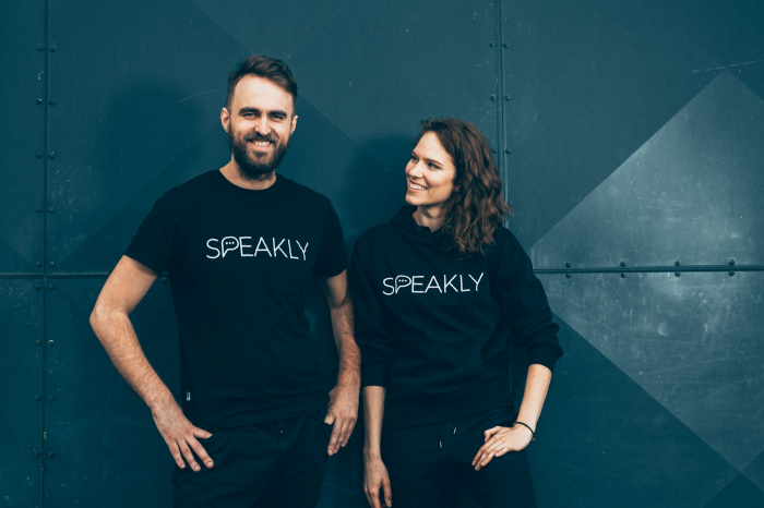 Ott Ojamets and Ingel Keskpaik, co-founders of Speakly